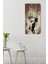 Sevimli Siyah Beyaz Kedi Temalı Temperli Cam Duvar Saati – 30X60 cm Hd Uv Baskı– CUSD058 5