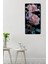 Işıltılı Gül Temalı Temperli Cam Tablo Saat – 30X60 cm | Hd Uv Baskı– CUSD157 5