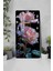 Işıltılı Gül Temalı Temperli Cam Tablo Saat – 30X60 cm | Hd Uv Baskı– CUSD157 6