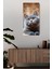 Temperli Cam Tablo Saat – Sevimli Gri Kedi Tasarımı (30×60 Cm)– Uv Baskı– CUSD133 2