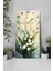 Zambak Çiçekleri Desenli Temperli Cam Tablo Saat – 30×60 cm Hd Uv Baskı– CUSD212 6