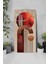 Temperli Cam Tablo Saat – Kırmızı & Toprak Tonlarında Geometrik Tasarım (33×33 Cm) Uv Baskı– CUSD095 6