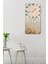 Uv Baskı Mdf Tablo Saat – 30X60 cm – Kuşlar ve Çiçekler Desenli– USD228 5