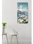 Kelebekli Bahar Çiçekleri Temalı Temperli Cam Duvar Saati – 30X60 cm Hd Uv Baskı– CUSD053 5
