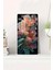 Turuncu Çiçek Desenli Temperli Cam Tablo Saat – 30X60 cm | Hd Uv Baskı– CUSD169 1