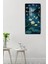 Gece Nilüferleri ve Gökyüzü Yansımalı Temperli Cam Duvar Saati – 30X60 cm Uv Baskı– CUSD067 5