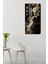 Temperli Cam Tablo Saat – 30X60 cm Modern Gold & Siyah Desen – CUSD020 5