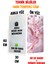 Pembe Soyut Desenli Temperli Cam Tablo Saat – 30X60 cm | Hd Uv Baskı– CUSD166 7