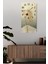 Temperli Cam Tablo Saat – Altın Noktalı Karahindiba Desenli Tasarım (30X60 Cm)– Uv Baskı– CUSD116 2