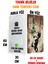 Sevimli Siyah Beyaz Kedi Temalı Temperli Cam Duvar Saati – 30X60 cm Hd Uv Baskı– CUSD058 7