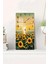 Günebakan Çiçekli Gün Doğumu Temalı Temperli Cam Duvar Saati – 33X33 cm – Uv Baskı– CUSD069 1