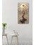 Temperli Cam Tablo Saat – Hayat Ağacı ve Güneş Halkası Deseni (30X60 Cm) Uv Baskı– CUSD092 5