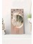 Bej & Gold Soyut Desenli Temperli Cam Tablo Saat – 30X60 cm | Hd Uv Baskı– CUSD087 1