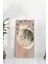 Bej & Gold Soyut Desenli Temperli Cam Tablo Saat – 30X60 cm | Hd Uv Baskı– CUSD087 3