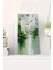Yeşil ve Altın Soyut Desenli Temperli Cam Tablo Saat – 30X60 cm | Hd Uv Baskı– CUSD161 1