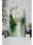 Yeşil ve Altın Soyut Desenli Temperli Cam Tablo Saat – 30X60 cm | Hd Uv Baskı– CUSD161 6