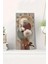 Temperli Cam Tablo Saat – Modern Çiçek ve Soyut Daire Deseni (30X60 Cm) Uv Baskı– CUSD094 1