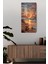 Gün Batımı ve Deniz Yıldızı Temalı Temperli Cam Duvar Saati – 30X60 cm Hd Uv Baskı– CUSD061 2