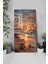 Gün Batımı ve Deniz Yıldızı Temalı Temperli Cam Duvar Saati – 30X60 cm Hd Uv Baskı– CUSD061 6