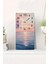 Gün Batımı Deniz Manzaralı Temperli Cam Duvar Saati – 30X60 cm Hd Uv Baskı– CUSD055 1