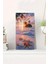 Tropikal Gün Batımı ve Deniz Kabukları Temalı Temperli Cam Duvar Saati – 33X33 cm Uv Baskı– CUSD064 1