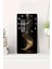 Altın Işıklı Spiral Merdiven Tasarımlı Temperli Cam Tablo Saat – 30×60 cm Hd Uv Baskı– CUSD207 1