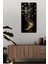 Altın Işıklı Spiral Merdiven Tasarımlı Temperli Cam Tablo Saat – 30×60 cm Hd Uv Baskı– CUSD207 2