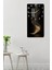 Altın Işıklı Spiral Merdiven Tasarımlı Temperli Cam Tablo Saat – 30×60 cm Hd Uv Baskı– CUSD207 5