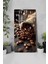 Temperli Cam Tablo Saat – Kahve Çekirdekleri Desenli 30X60CM Uv Baskı – CUSD009 6