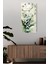 Zambak Çiçekleri Temalı Temperli Cam Tablo Saat 30×60 cm Hd Uv Baskı– CUSD218 2