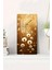 Altın Karahindiba Desenli Temperli Cam Tablo Saat – 30×60 Cm– Uv Baskı– CUSD138 1