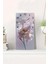 Beyaz Çiçek Desenli Uv Baskı Mdf Tablo Saat – 30X60 Cm– USD216 1