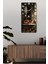 Kitaplık Önünde Uyuyan Kedi Tasarımlı Temperli Cam Tablo Saat – 30X60 cm Uv Baskı – CUSD015 2