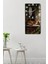 Kitaplık Önünde Uyuyan Kedi Tasarımlı Temperli Cam Tablo Saat – 30X60 cm Uv Baskı – CUSD015 5