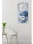 Mavi Beyaz Gül Desenli Temperli Cam Tablo Saat 30×60 cm Hd Uv Baskı– CUSD237 5