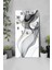 Temperli Cam Tablo Saat – Siyah Beyaz Dalga Desenli Modern Tasarım (30X60 Cm) – Uv Baskı– CUSD108 6
