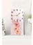 Pembe Çiçek Desenli Temperli Cam Tablo Saat – 30×60 cm Hd Uv Baskı– CUSD205 1