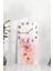 Pembe Çiçek Desenli Temperli Cam Tablo Saat – 30×60 cm Hd Uv Baskı– CUSD205 3
