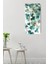 Turkuaz Yaprak Desenli Temperli Cam Tablo Saat – 30×60 cm Hd Uv Baskı– CUSD209 5