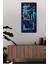 Allah Yazılı Neon Çerçeveli Temperli Cam Tablo Saat (30X60 Cm) – CUSD028 2