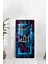 Allah Yazılı Neon Çerçeveli Temperli Cam Tablo Saat (30X60 Cm) – CUSD028 3