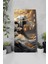 Temperli Cam Tablo Saat –altın Yansımalarla Japon Dalga Temalı Tasarım (30X60 Cm)– Uv Baskı– CUSD112 6