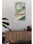 Temperli Cam Tablo Saat – Yeşil ve Altın Çizgili Geometrik Tasarım (33×33 Cm)– Uv Baskı– CUSD104 2