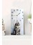 Kedi Temalı Temperli Cam Tablo Saat – 30×60 Cm– Uv Baskı– CUSD137 1