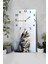 Kedi Temalı Temperli Cam Tablo Saat – 30×60 Cm– Uv Baskı– CUSD137 6