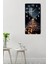 Yıldızlı Gece Işıltılı Yol Temalı Temperli Cam Tablo Saat – 30×60 Cm– Uv Baskı– CUSD144 5