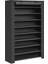 10 Katlı Ayakkabı Rafı 28X88X160 cm Ayakkabı Dolabı, Ayakkabı Depolama, Toz Geçirmez Kapaklı Ayakkabı Organizatörü, Yüksek Topuklu Spor Ayakkabı Için Uygun, Metal Raf, Siyah, RXJ36HV1 1