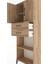 Arges Dolap 3 Raflı 2 Çekmeceli 2 Kapaklı 60X30X163 Çam-Çam 5