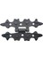 Antika Tarz Dekoratif Pirinç Yıldız Menteşe - 84X44 Mm, Oksit 1