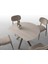 Nova T Yuvarlak Açılır Mutfak Masa Sandalye Takımı 70X120CM 2